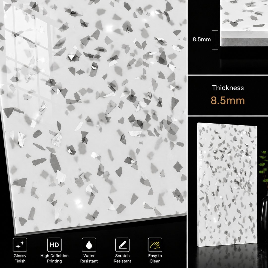AL Simstone Grey Marble & Stone Kitchen Tiles - My Home Studio